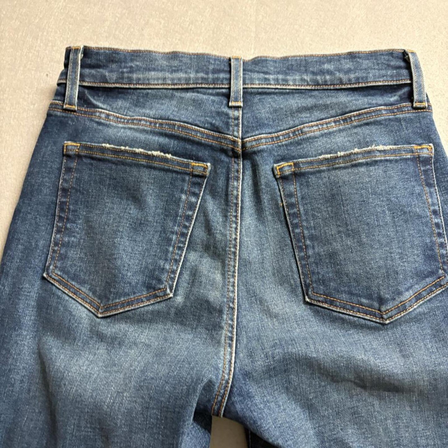 Outerknown SEA Jeans Iconoclast High Rise Skinny Womens 27 Blue Organic Cotton