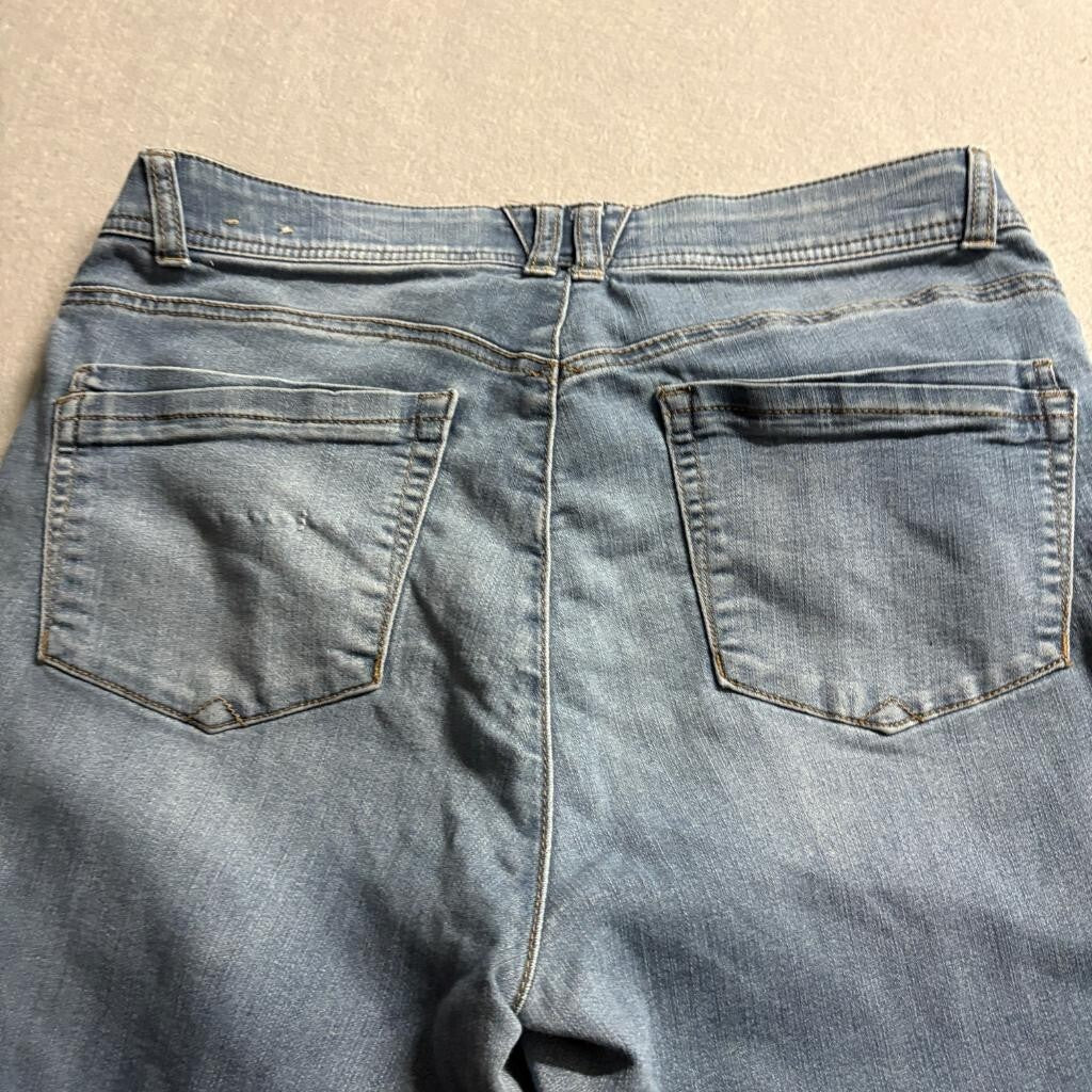 Democracy Ab Technology Skinny Jeans Womens Size 12 Blue Stretch Denim