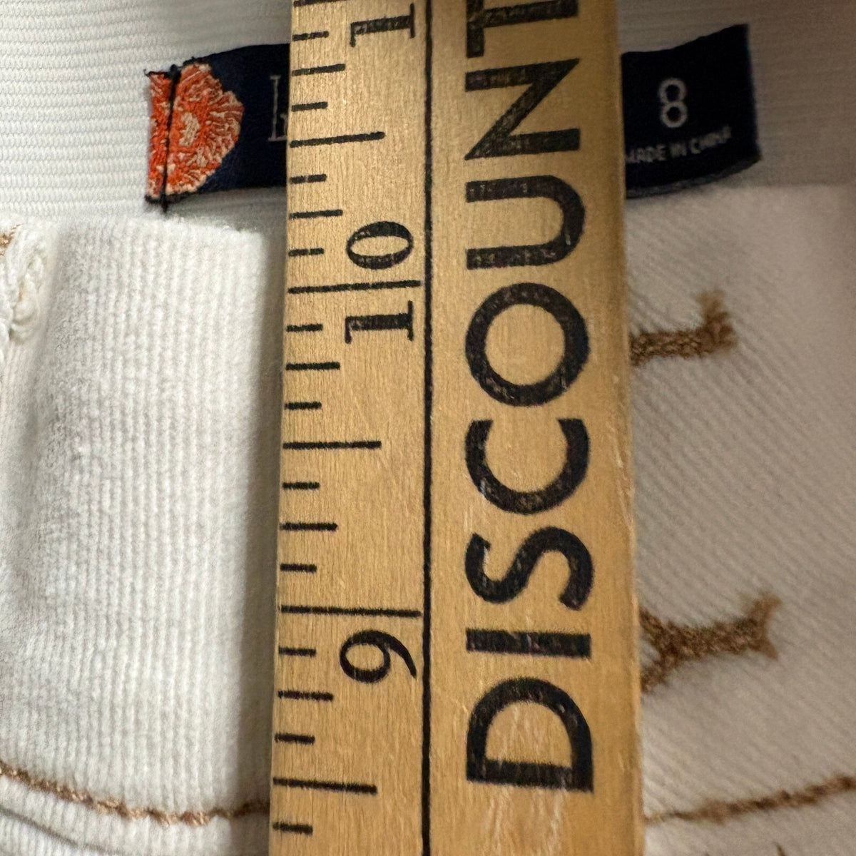 Indigo Poppy Girls White Skinny Stretch Denim Jeans Size 8 Tummy Control
