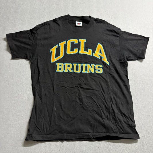 Vintage UCLA Bruins T Shirt Mens XL Black Single Stitch Trau & Loevner USA Made