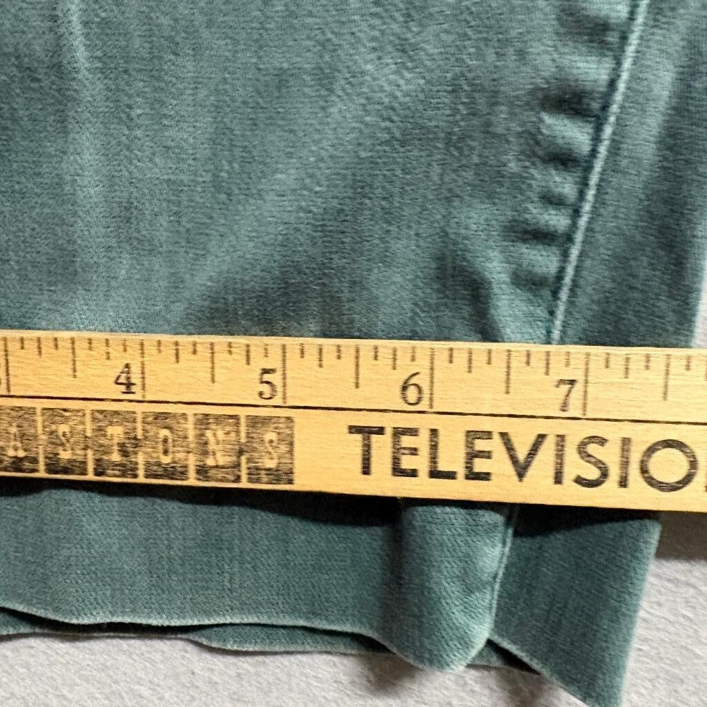 Gap Barrel Khaki Pants Womens 12 Tall Green Utility High Rise Stretch Carpenter