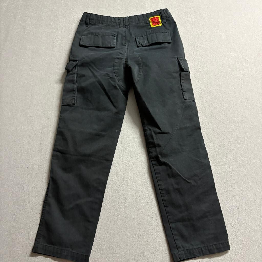 Gmpjrg Boys Black Cargo Pants Size 25 Skate Streetwear Utility Trousers