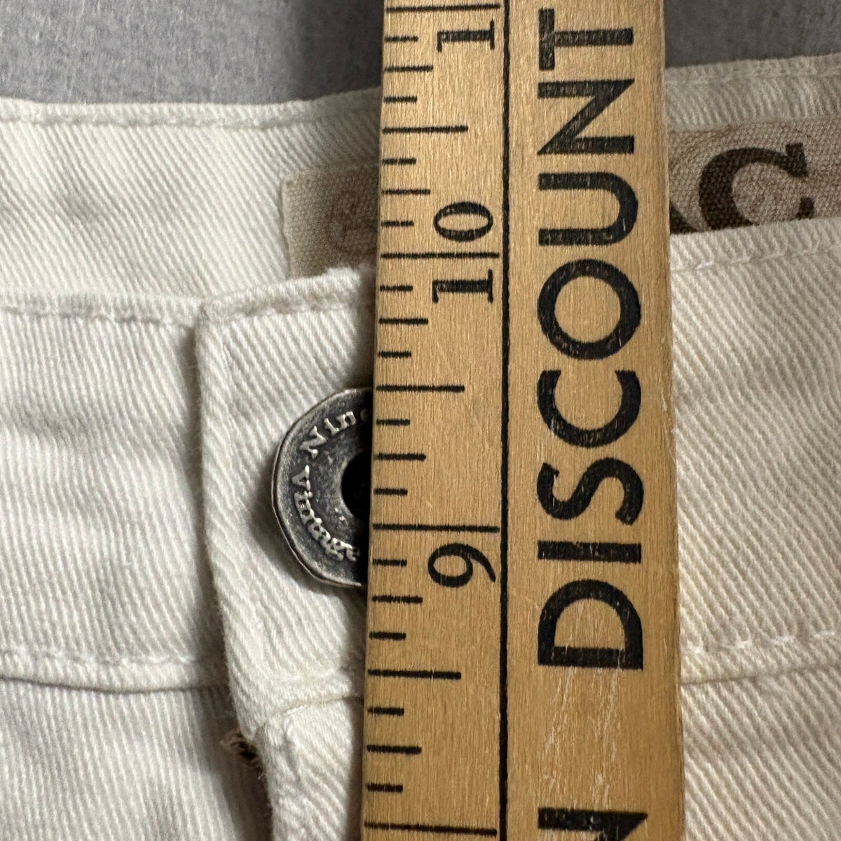 Nine West Vintage America Collection Jeans Womens 6/27 Off White Straight Leg