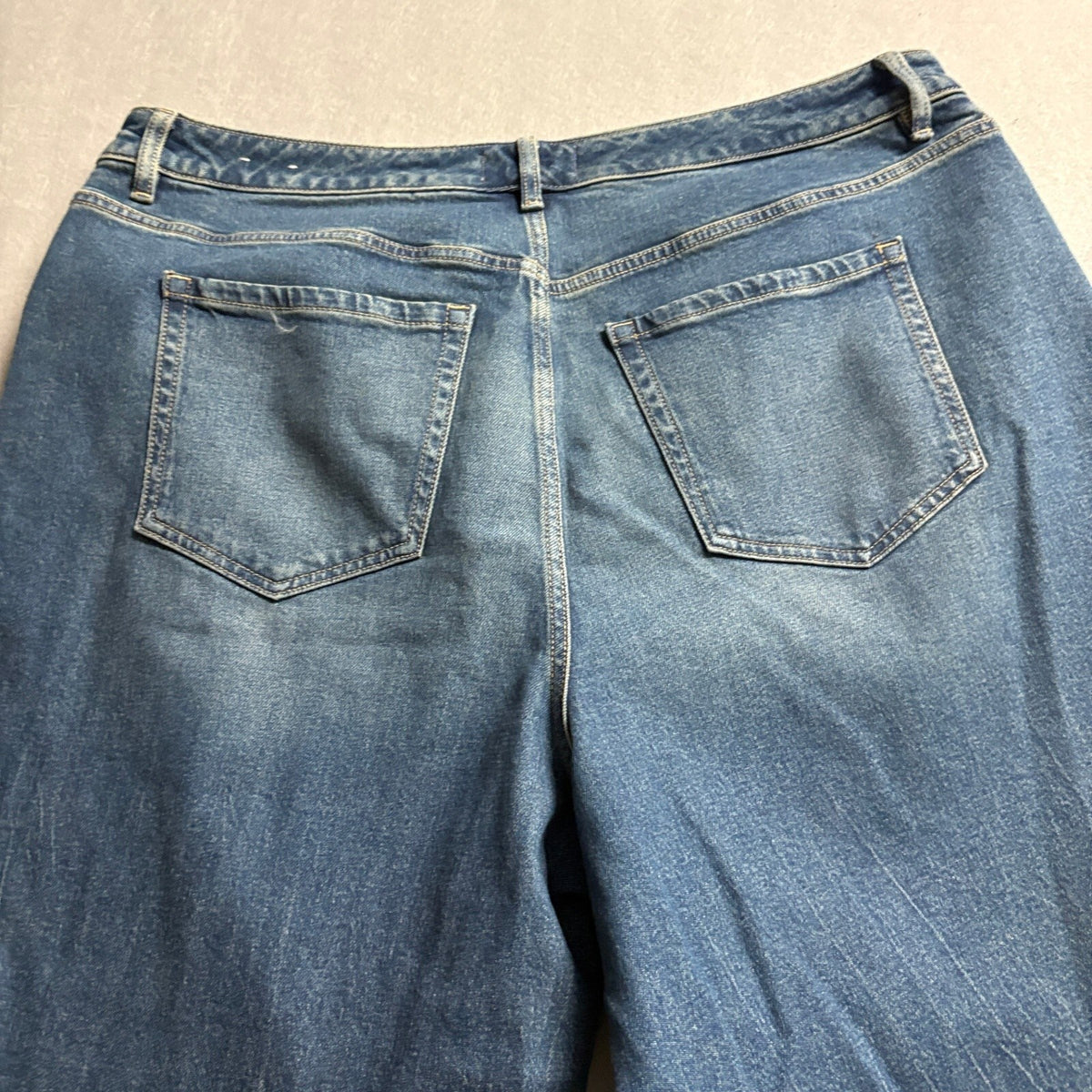 Lane Bryant Boyfriend Jeans Womens 18 Blue Mid Rise Stretch Denim Plus Size