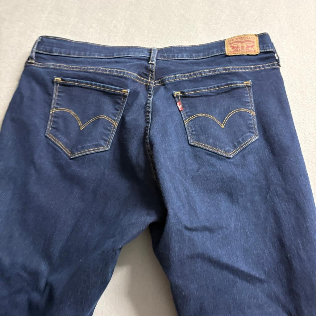 Levi's 311 Shaping Skinny Jeans Womens 18W S Dark Wash Stretch Blue Denim