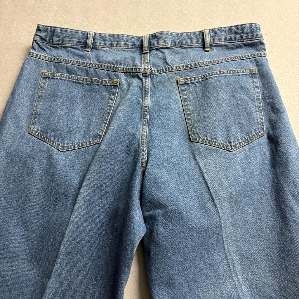 Scandia Woods Adjust-A-Band Jeans Mens 38M Blue Denim Expandable Waist Cotton