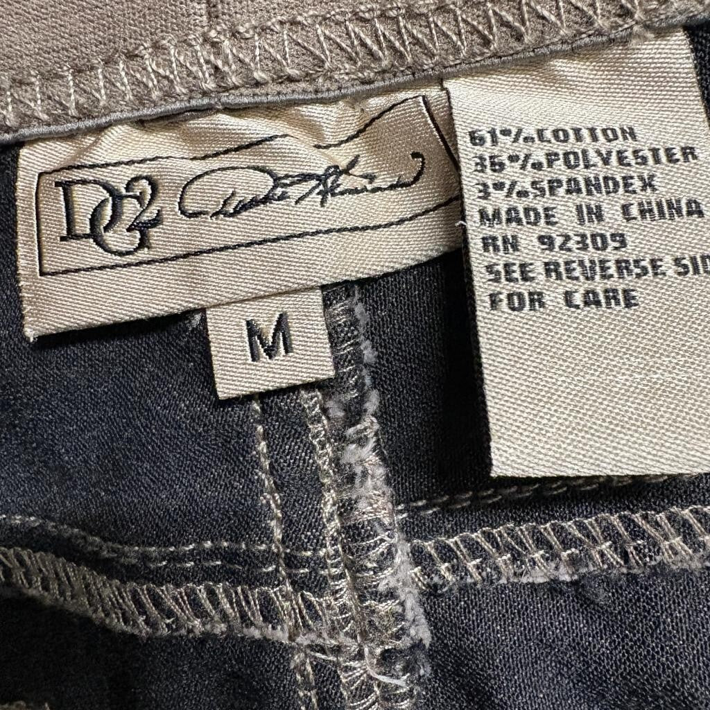 D&Co Denim and Co Womens Medium Brown Stretch Pull On Skinny Pants