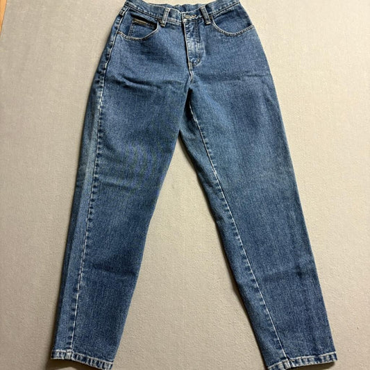 Vintage NY Jeans Womens Size 6 Easy High Rise Tapered Mom Blue Denim Hong Kong
