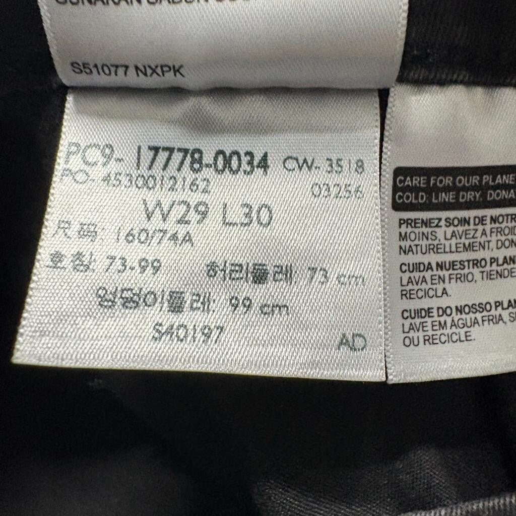 Levis 710 Super Skinny Jeans Womens 29x30 Black Denim Mid Rise Stretch