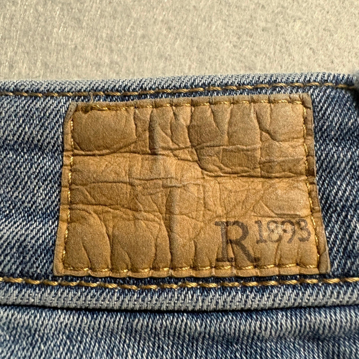 Roebuck and Co Womens Distressed Bootcut Jeans Size 4 Medium Wash Stretch Denim