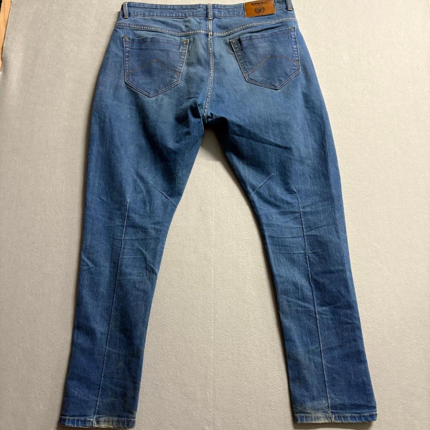 Raw2811 Firangi Fit Tinks Denim Division Jeans Mens 34x28 Blue Cotton