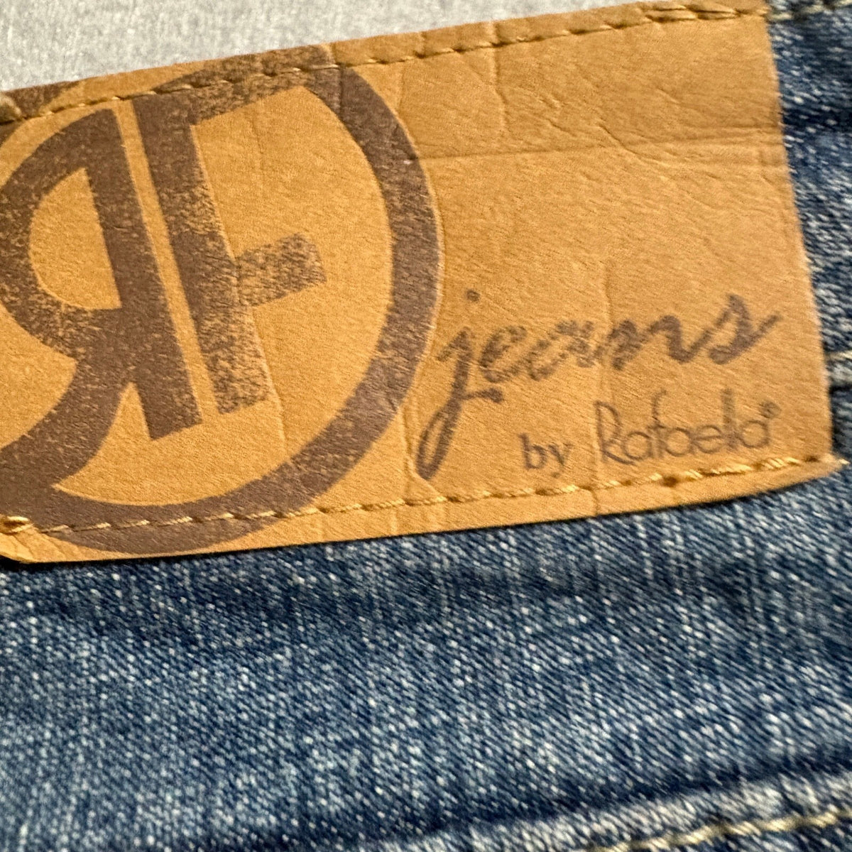 Rafaela RF Jeans Womens Size 10 Medium Wash Stretch Denim Straight Leg Pants