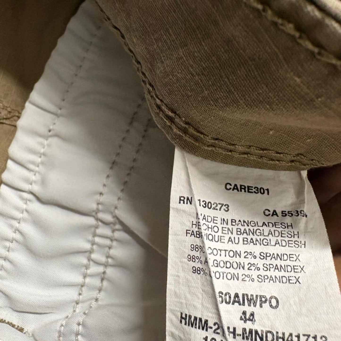 Wrangler Cargo Shorts Mens 44 Brown Cotton Blend Relaxed Fit Casual Outdoor