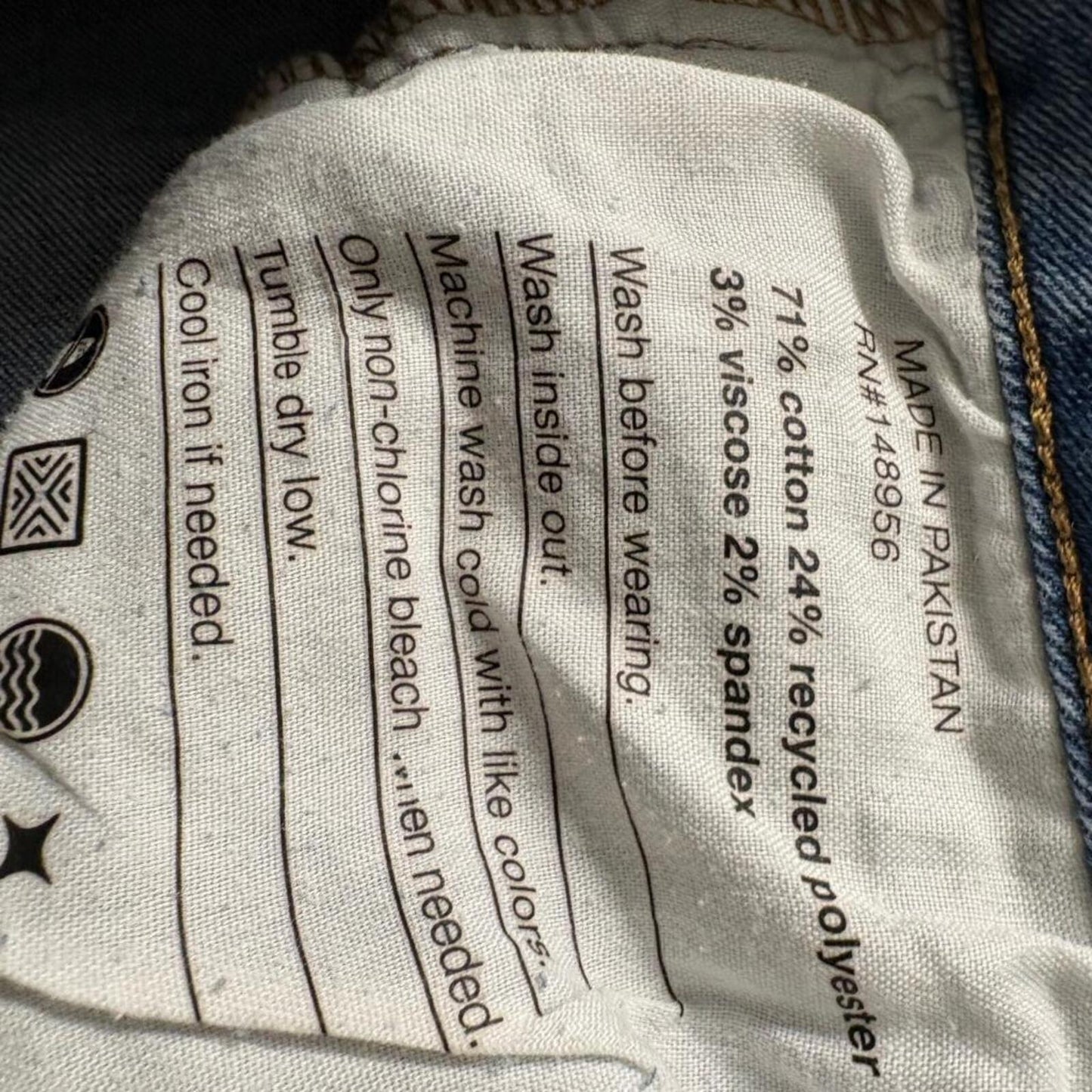 Sonoma Goods For Life Jeans Womens 8 Medium Blue Denim Straight Leg Distressed