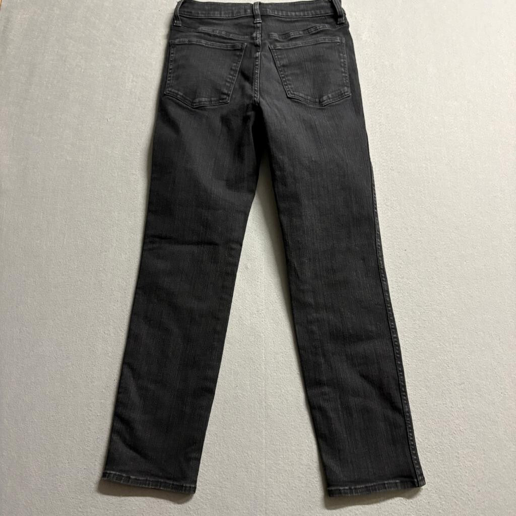 Madewell Stovepipe Jeans Womens 28 Black High Rise Straight Leg Denim