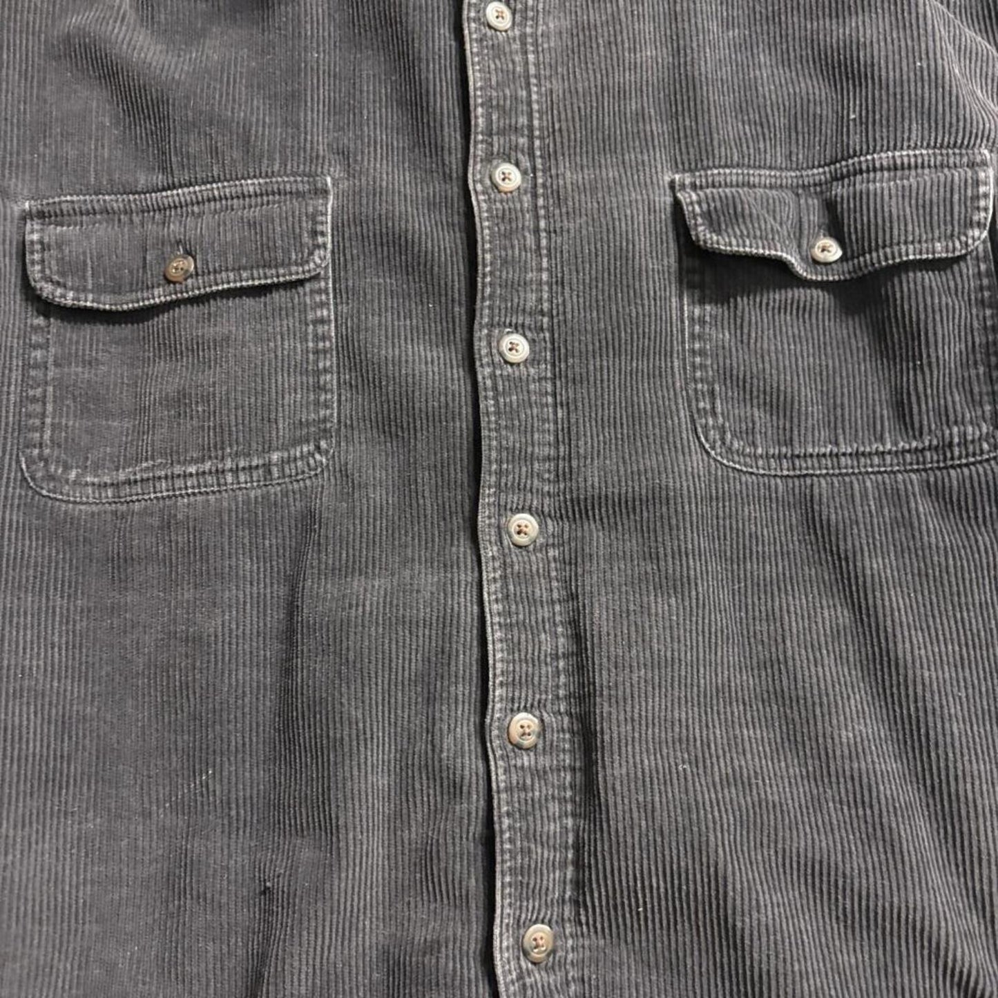 Wolverine Corduroy Shirt Mens Large Black Flannel Lined Shacket Workwear 48W