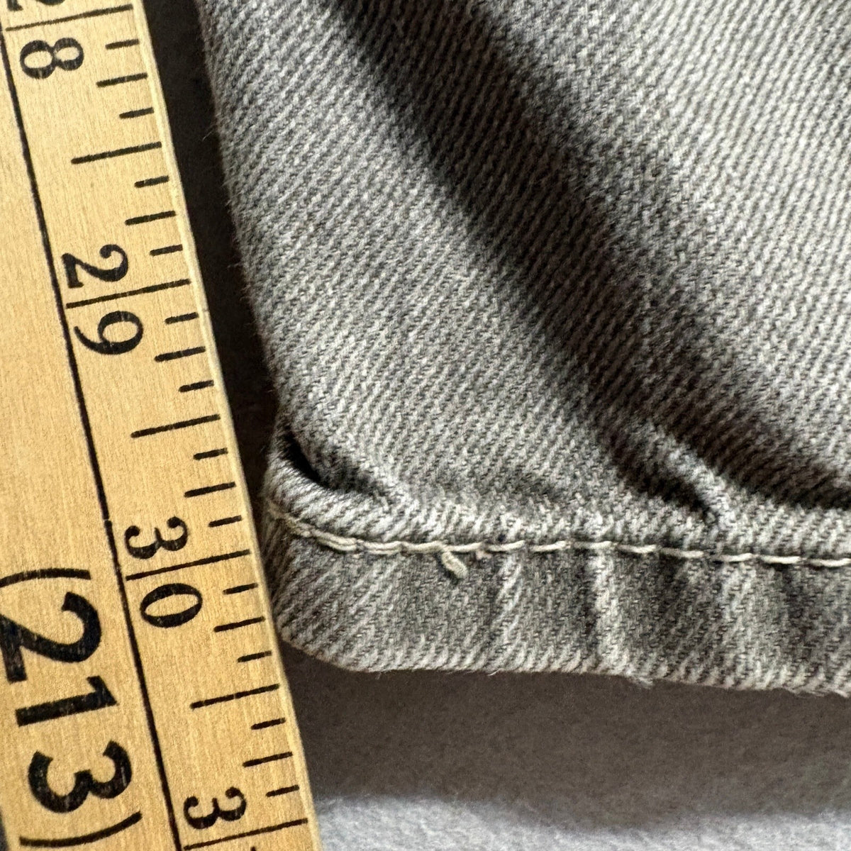 Levi's 569 Loose Straight Jeans Mens 34x34 Gray Denim Pants Actual 34x30.5