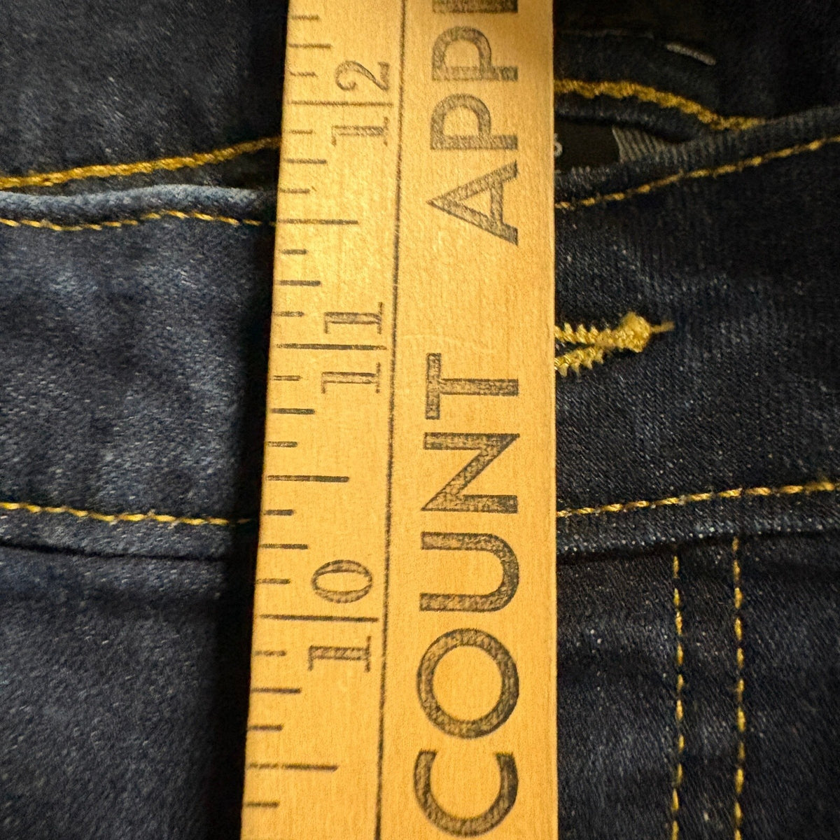 Free Assembly Skinny Jeans Womens 16 Dark Wash Blue Stretch Denim High Rise