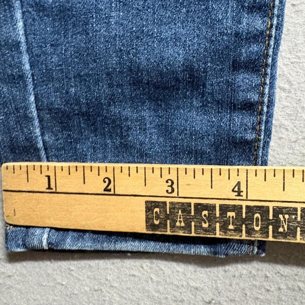 Levis Mile High Super Skinny Jeans Womens 25 x 28 Blue Denim Stretch High Rise