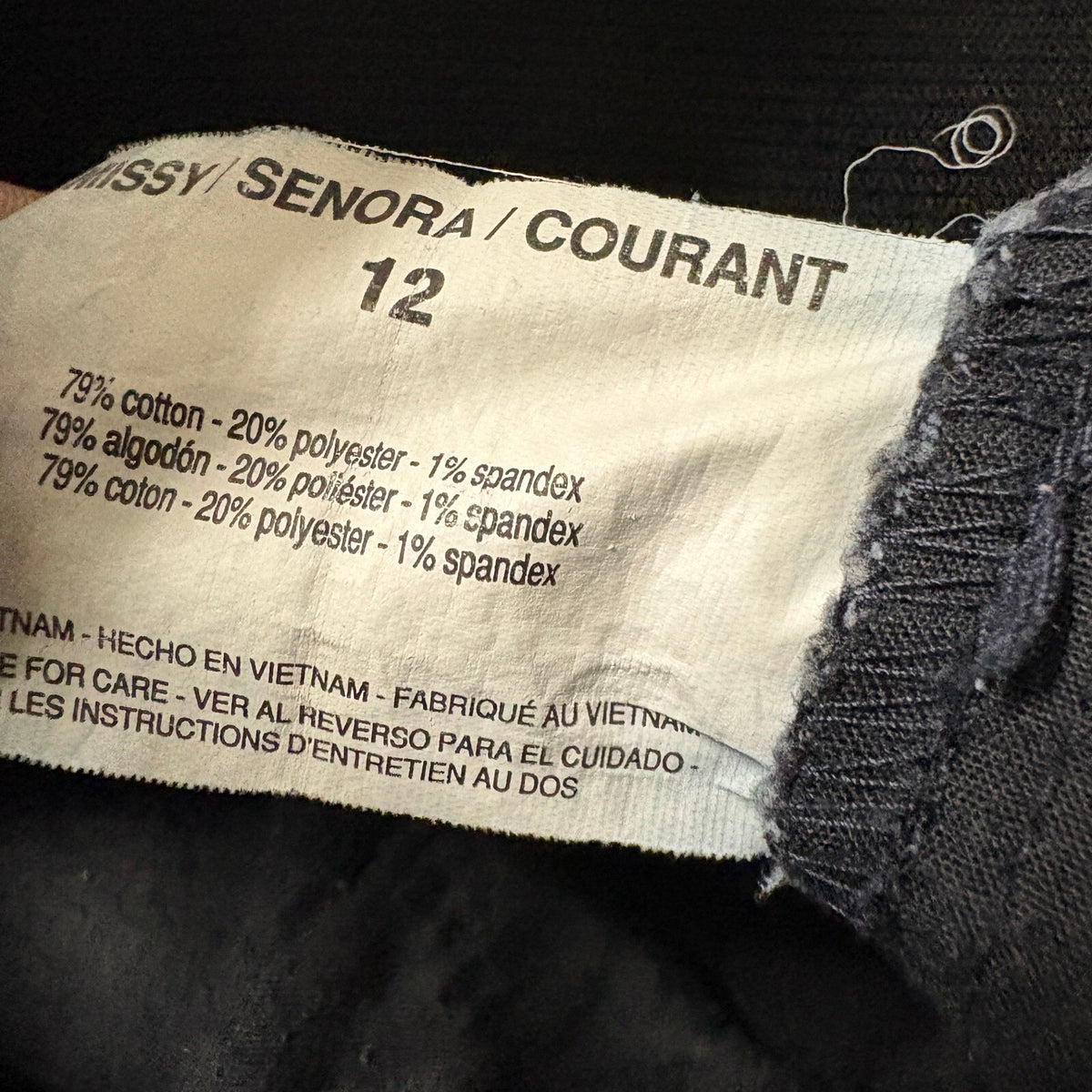 Bandolino Maureen Capri Denim Pants Womens Size 12 Dark Wash Stretch Crop Jeans