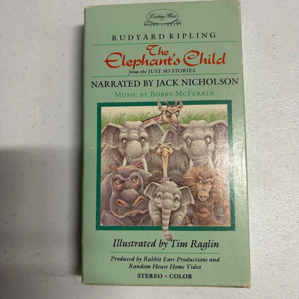 The Elephant's Child VHS Jack Nicholson Bobby McFerrin Rudyard Kipling 1986