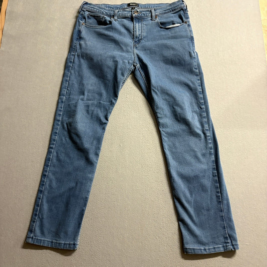 Paige Federal Slim Straight Jeans Mens 35 Blue Stretch Denim Pants