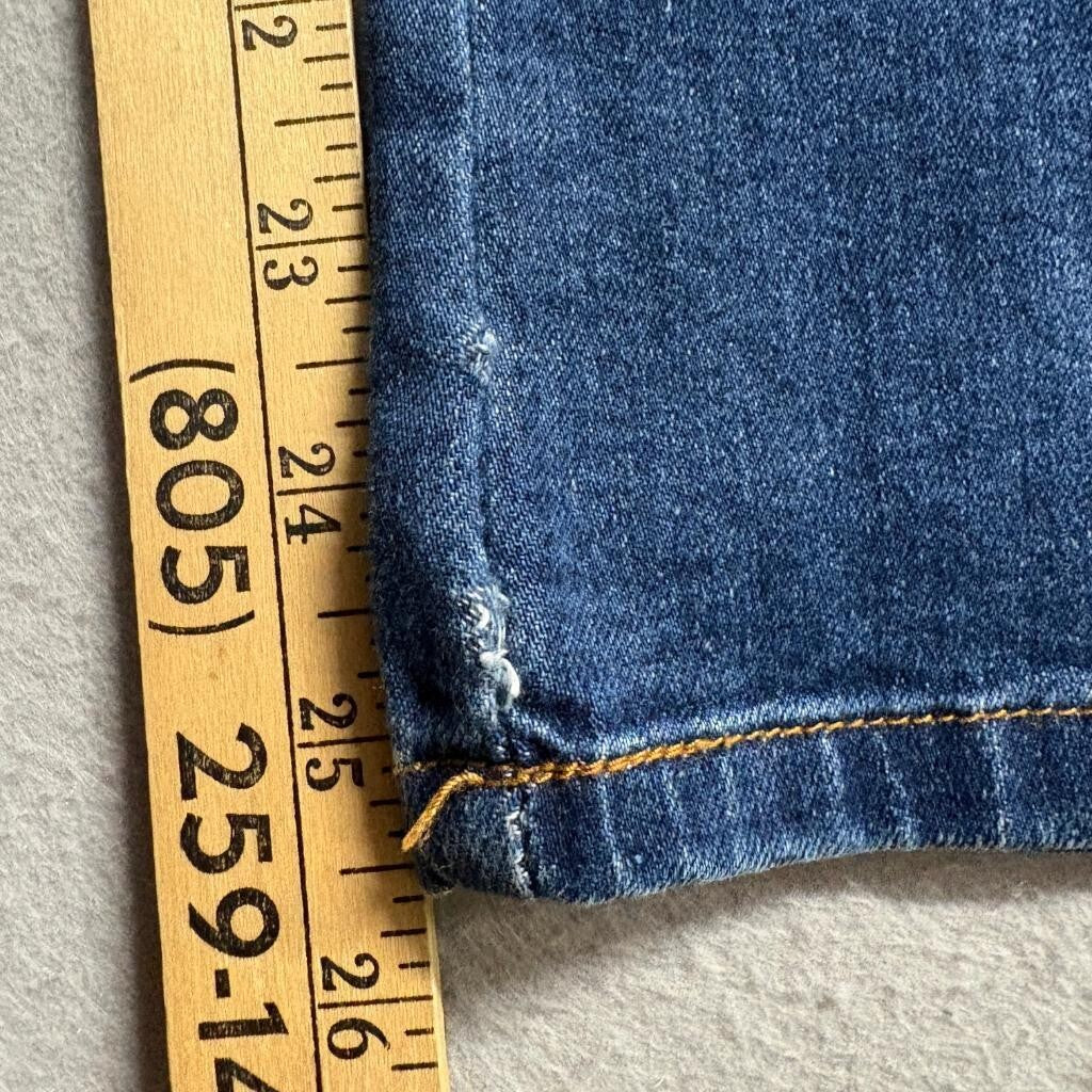 No Boundaries Paperbag Waist Jeans Womens Size 5 Blue Denim High Rise Stretch