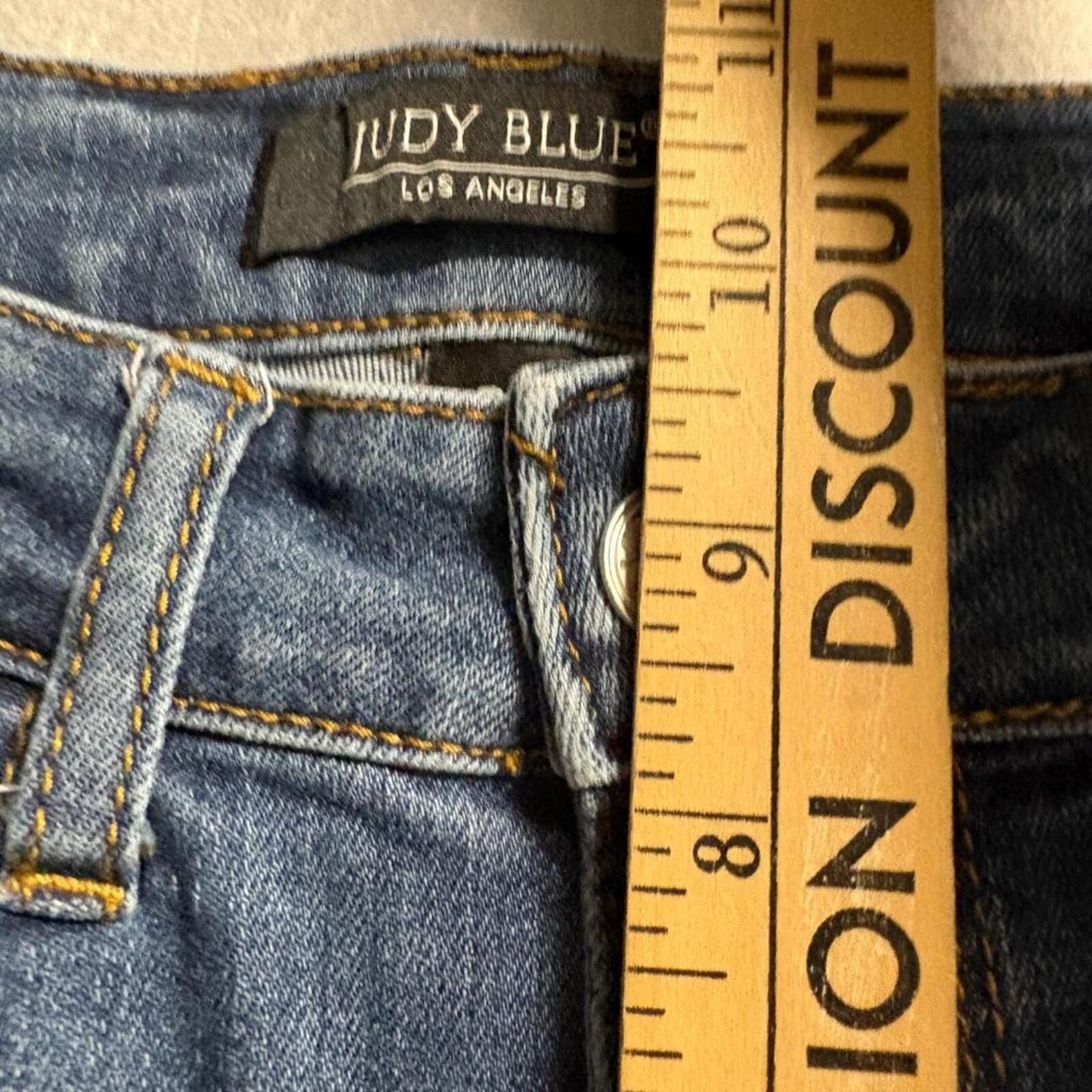 Judy Blue Straight Fit Jeans Womens 29 Blue Denim Stretch JB82356 DK Medium Wash