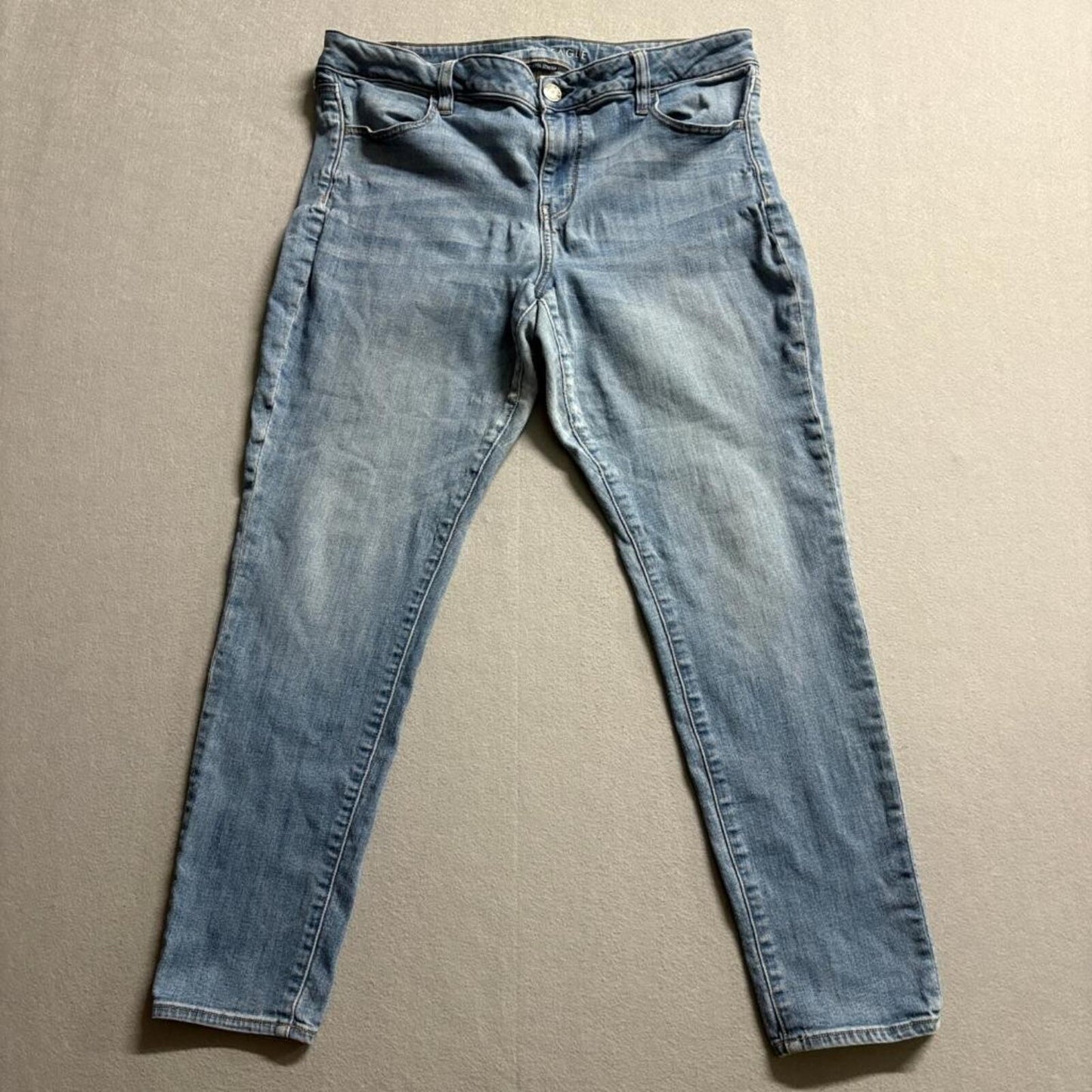 American Eagle Ne(x)t Level Stretch Jegging Jeans Womens 16 Regular Blue Denim