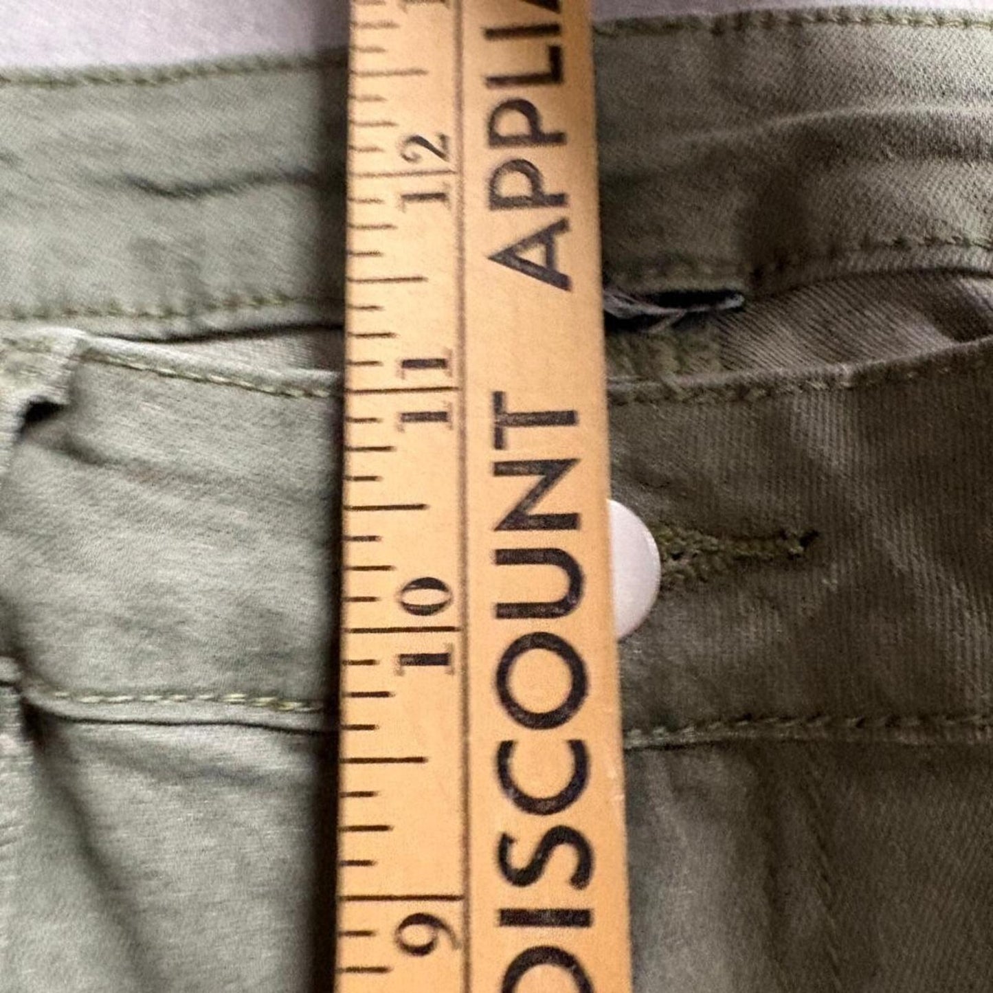 Unbranded Womens Olive Green Cargo Pant High Rise Wide Leg Utility Size XS 27x32