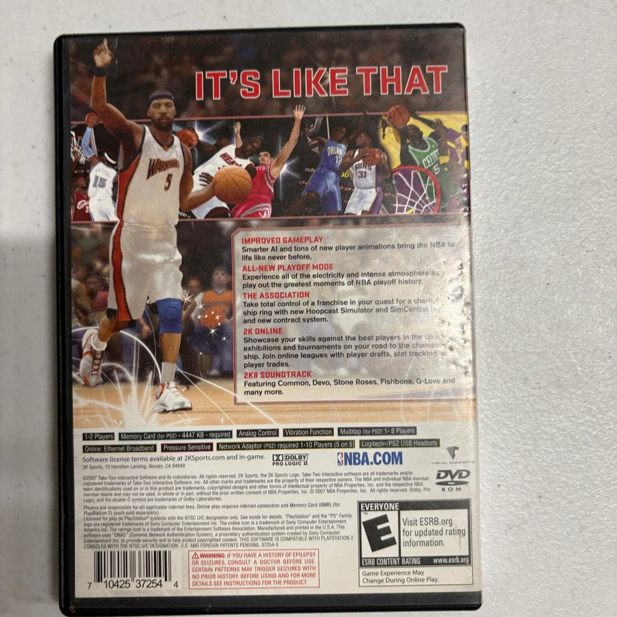 NBA 2K8 Sony PlayStation 2 PS2 Complete With Manual Chris Paul