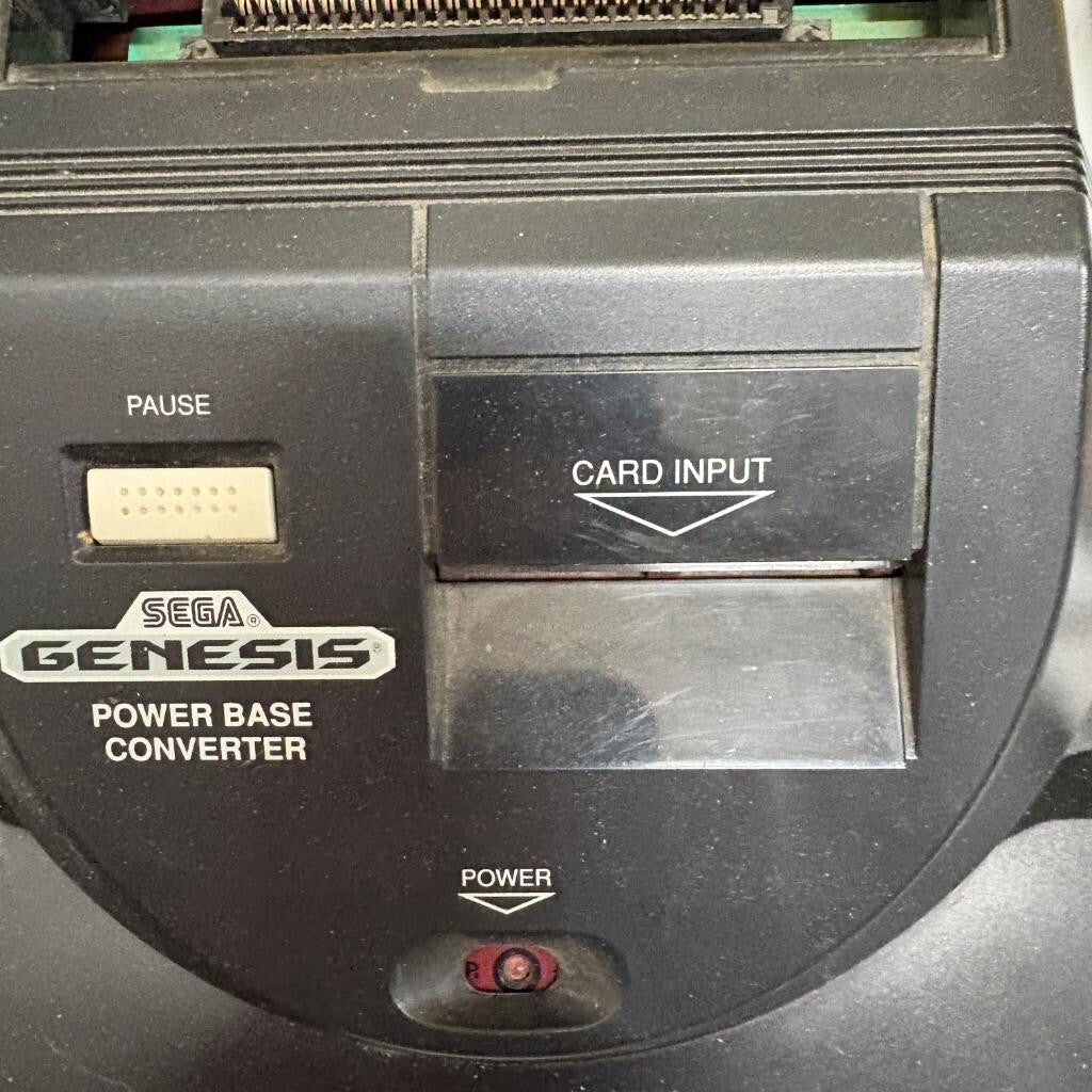 Sega Genesis Model 1 Console working Power Base Converter Controller and 7 Games