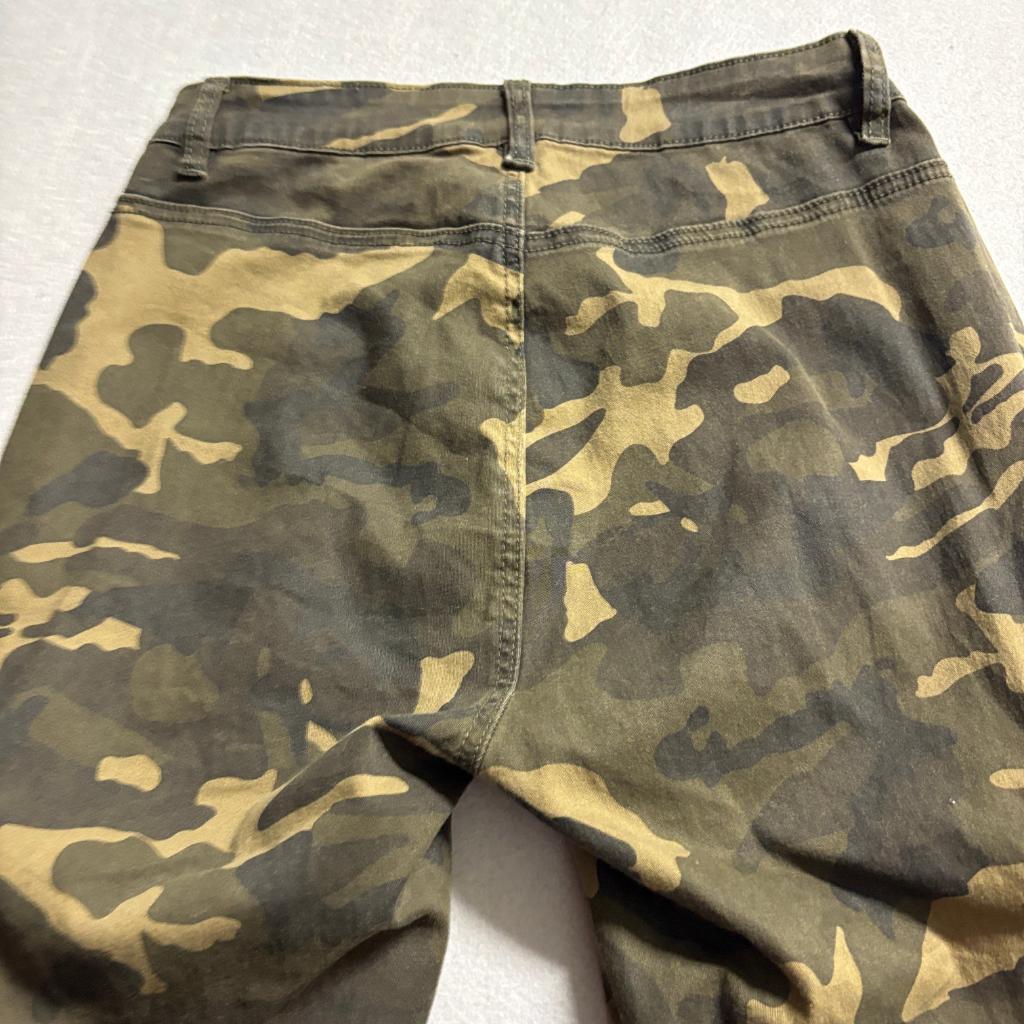 American Bazi Camo Cargo Jogger Pants Womens Medium Green Camouflage Utility