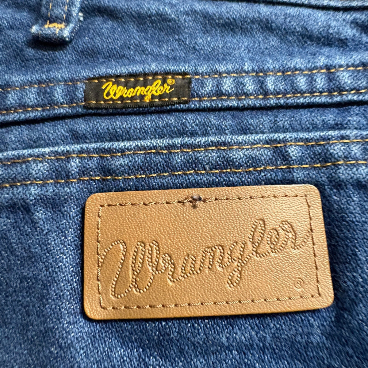 Wrangler 13MWZPW Cowboy Cut Original Fit Jeans Mens 40x34 Blue Denim Heavyweight