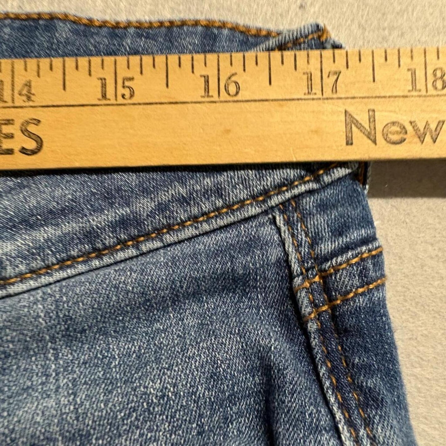 Kut from the Kloth Baby Bootcut Jeans Womens 14S Blue Denim Stretch Flawed