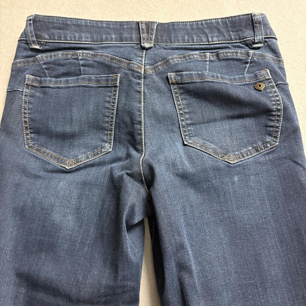 Democracy Ab Solution Jeans Womens 6P Blue Denim Straight Leg Stretch Petite