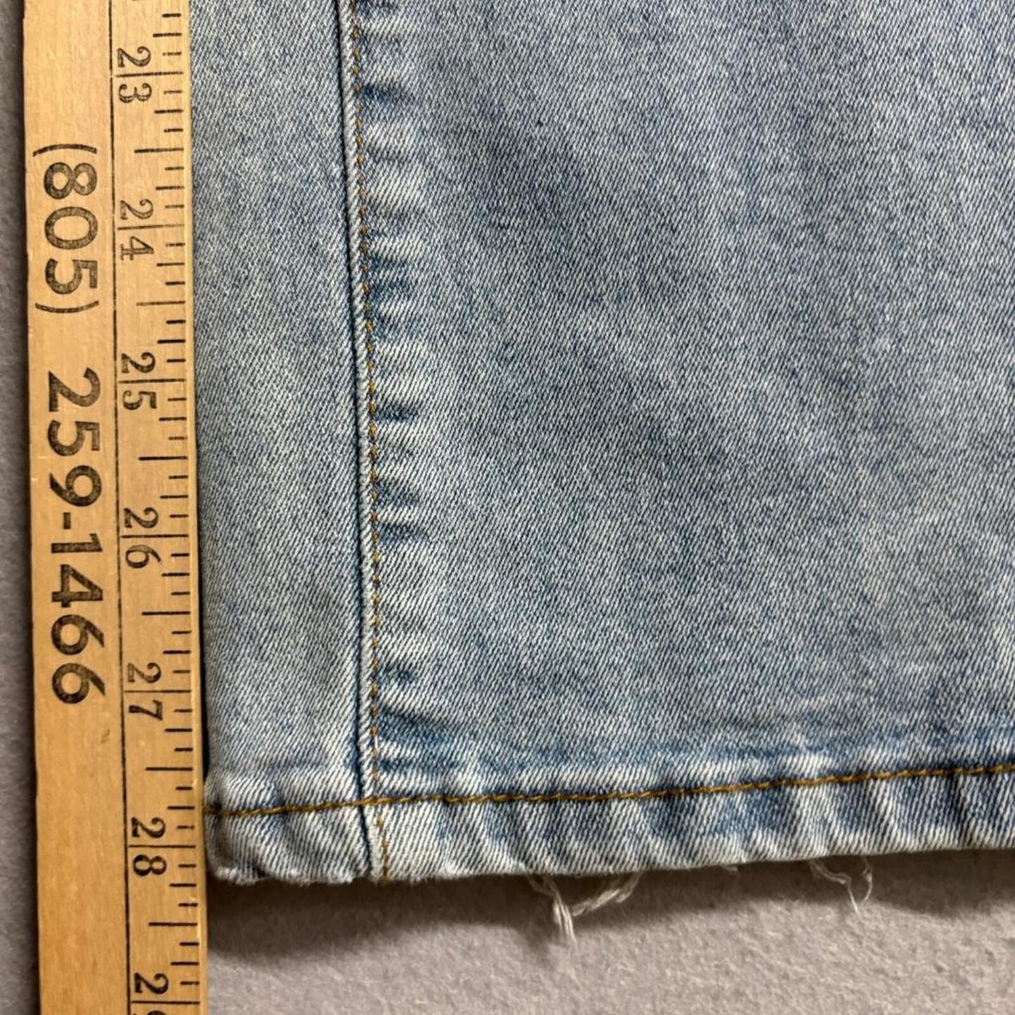 Love Soho Lace Up Side Jeans Womens Size 3 Light Wash Wide Leg Denim Stretch