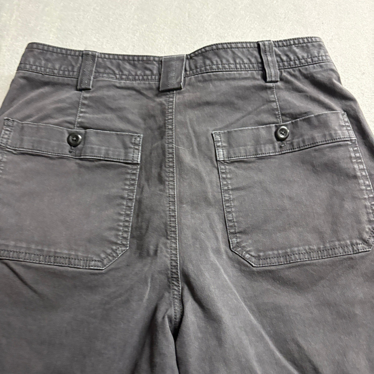 Banana Republic Womens Pants Size 8 Gray Utility Barrel Leg High Rise Ankle Crop