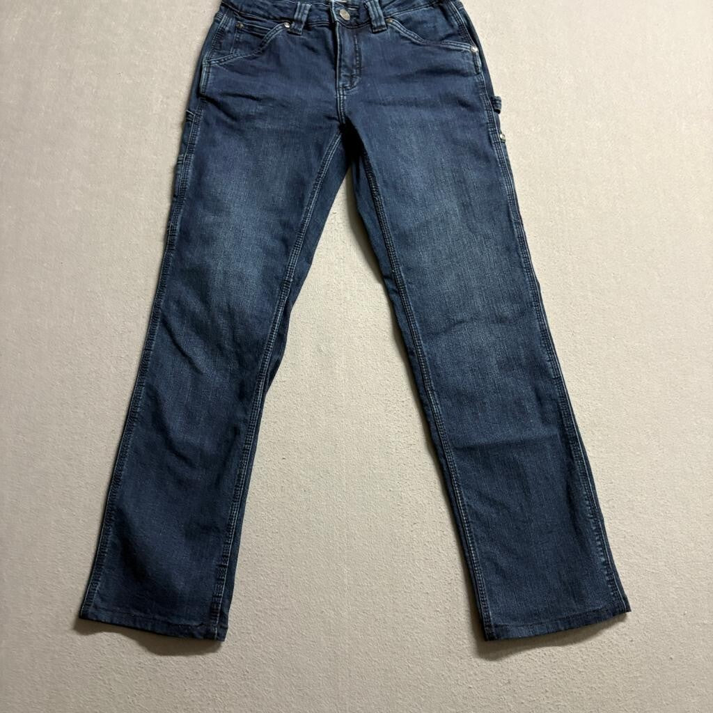 Ridgecut Toughwear Womens Carpenter Jeans Size 4 Dark Wash Denim Stretch Work
