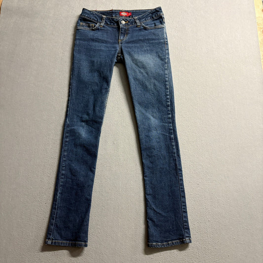 Dickies Womens Low Rise Straight Leg Denim Jeans Blue Size 5 x 30