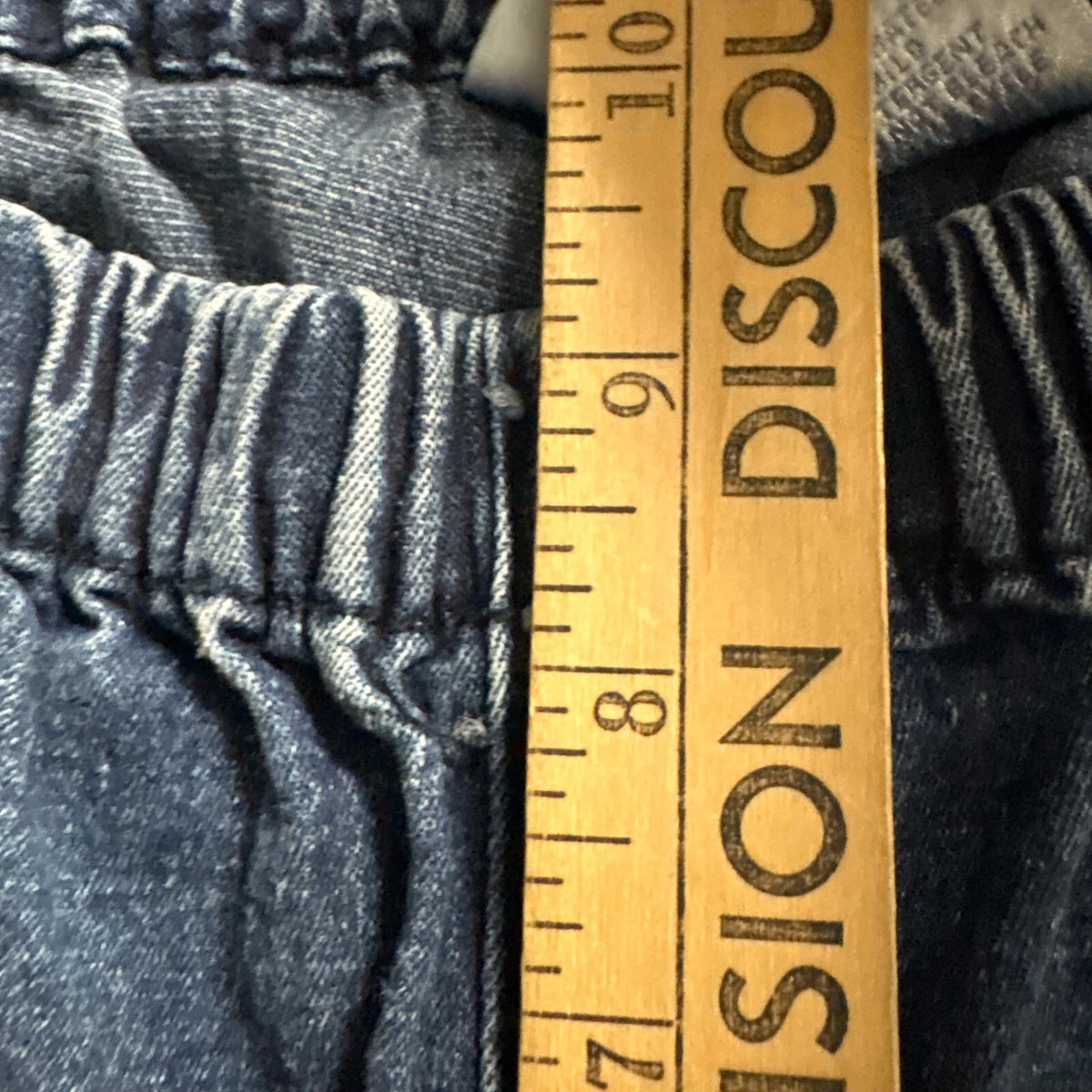 DG2 Diane Gilman Elastic Waist Jeans Womens Size M Medium Blue Denim Straight