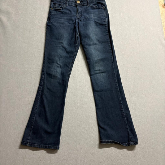 Democracy Ab Solution Bootcut Jeans Womens Size 8 Blue Denim Stretch