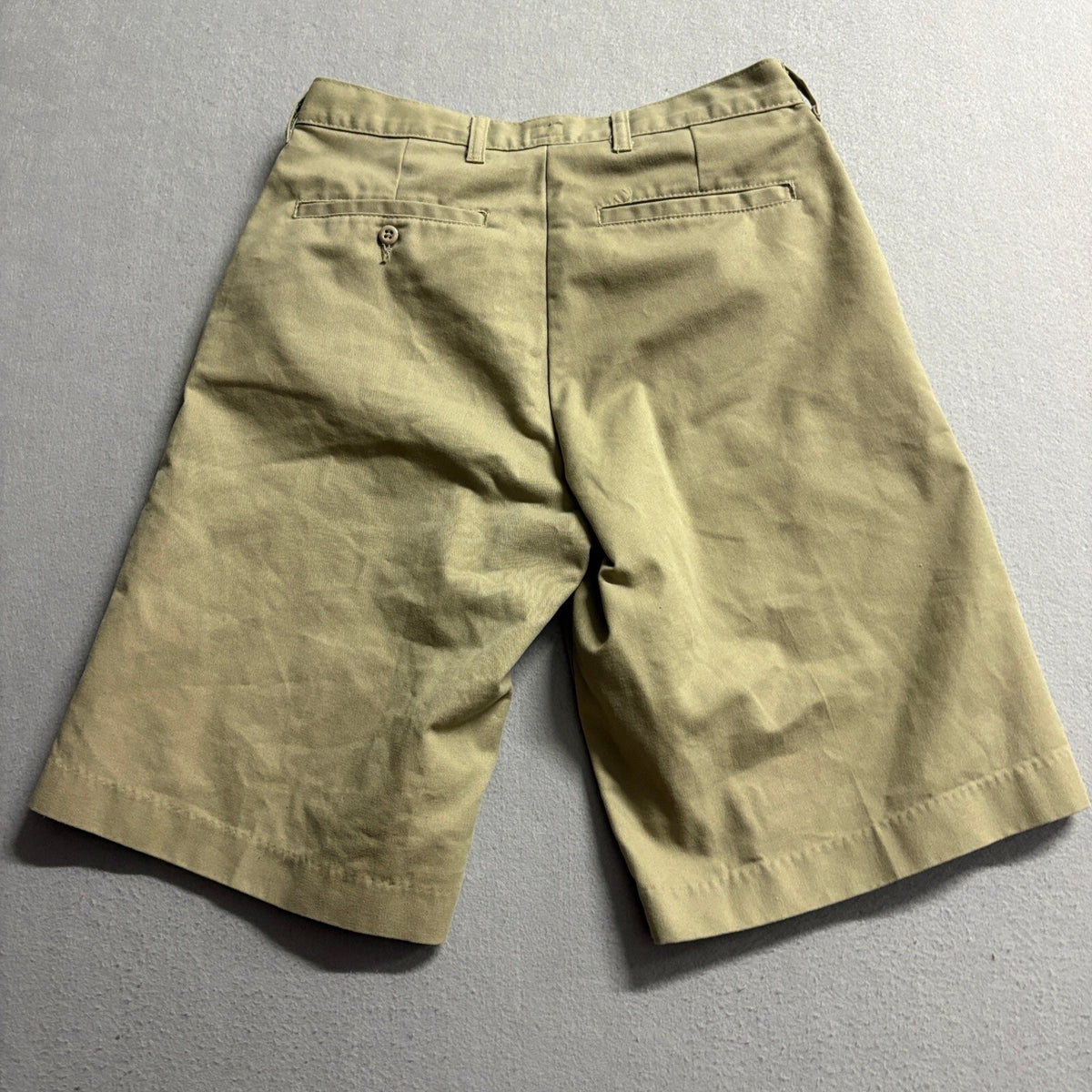 Dickies Mens Chino Shorts Size 30 Khaki Tan Flat Front Twill Workwear Casual