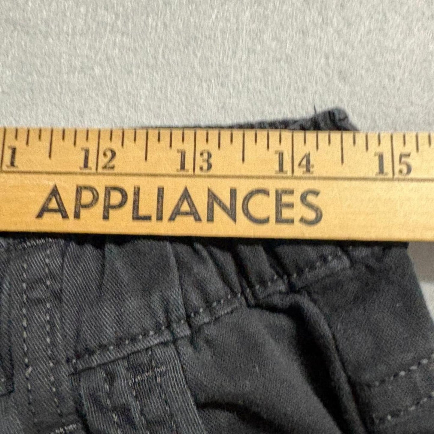 Wrangler Cargo Jogger Pants Boys Size 16 Husky Black Elastic Waist Stretch