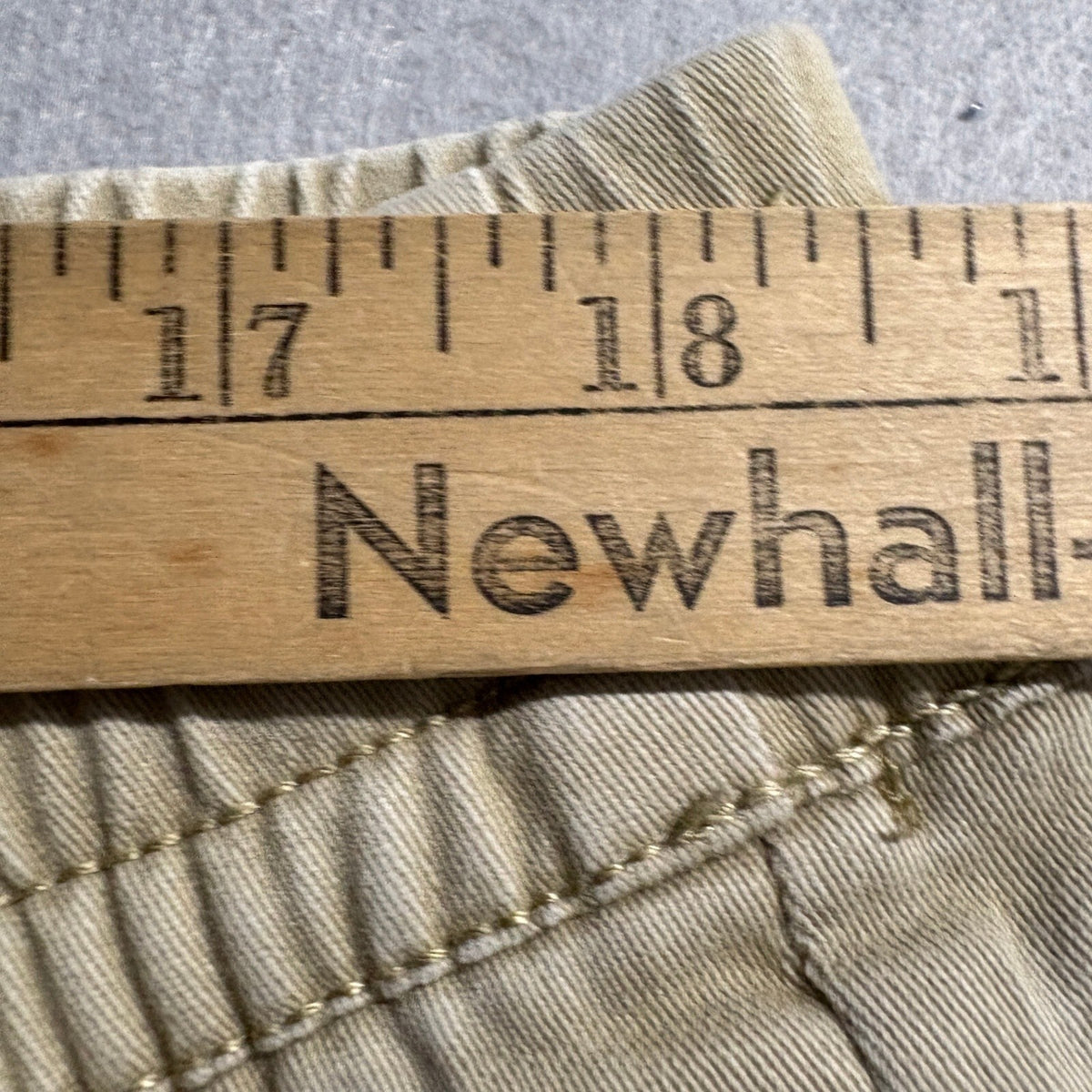 Ring of Fire Jogger Pants Mens XXL Beige Tan Stretch Twill Zipper Pockets Cuffed