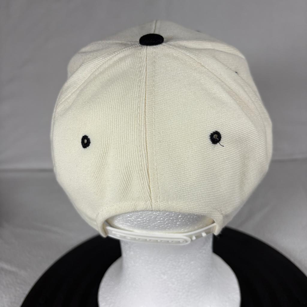 Vintage Nike Air Just Do It Snapback Hat Cap USA Wool Blend White Black Korea