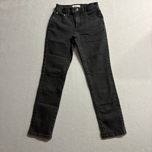 Madewell The Mid-Rise Perfect Vintage Jean Black Denim Size 23