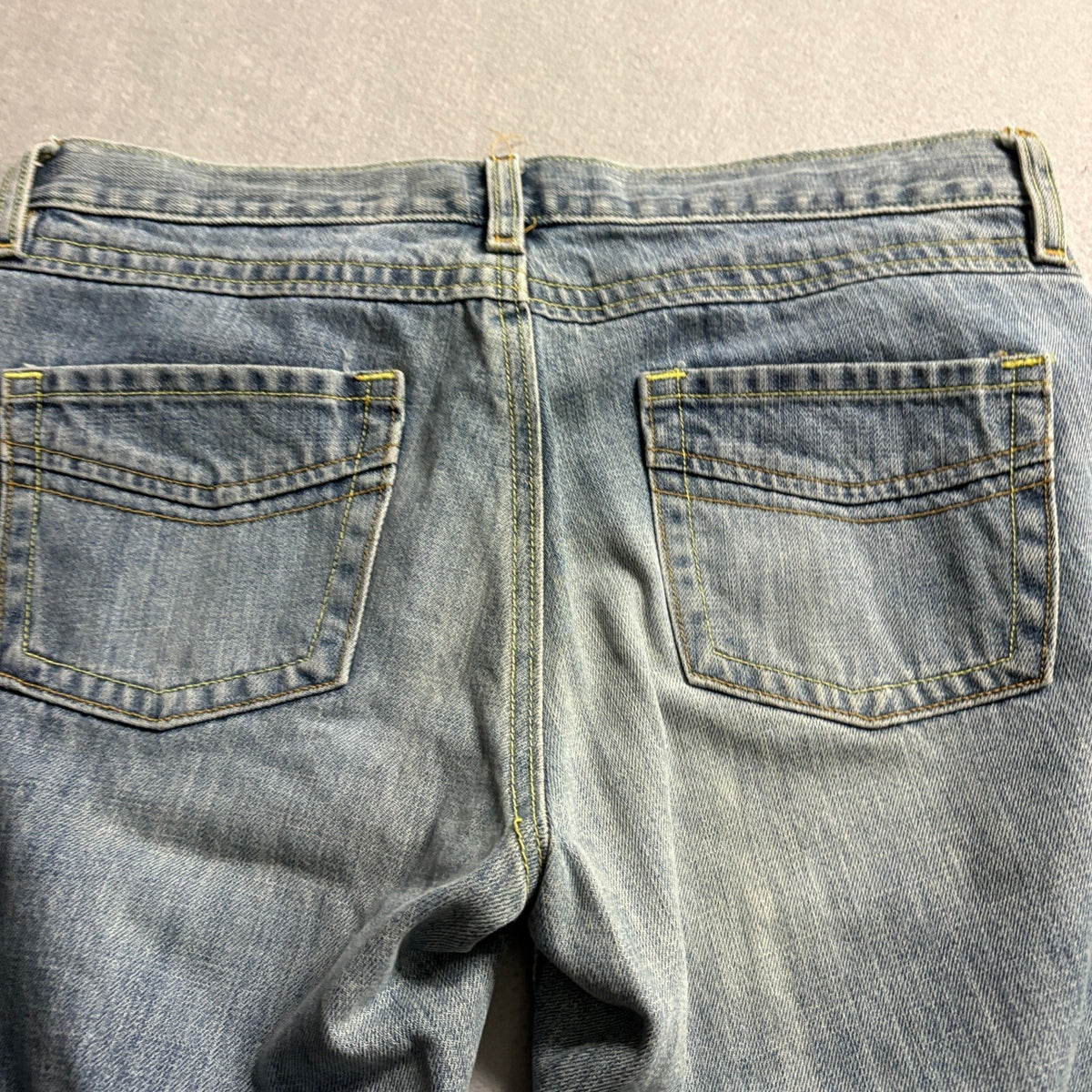 Old Navy Blue Jeans Womens Size 8 Capri Cuffed Crop Denim Low Waist Y2K Blue