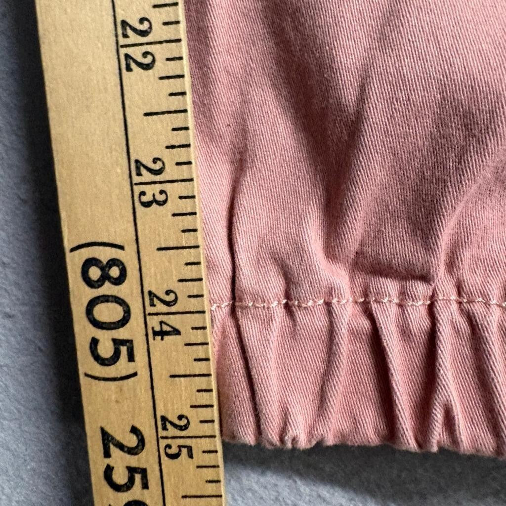 Monkey Ride Jeans Womens Cargo Jogger Pants Size 15/32 Pink Mauve Elastic Waist