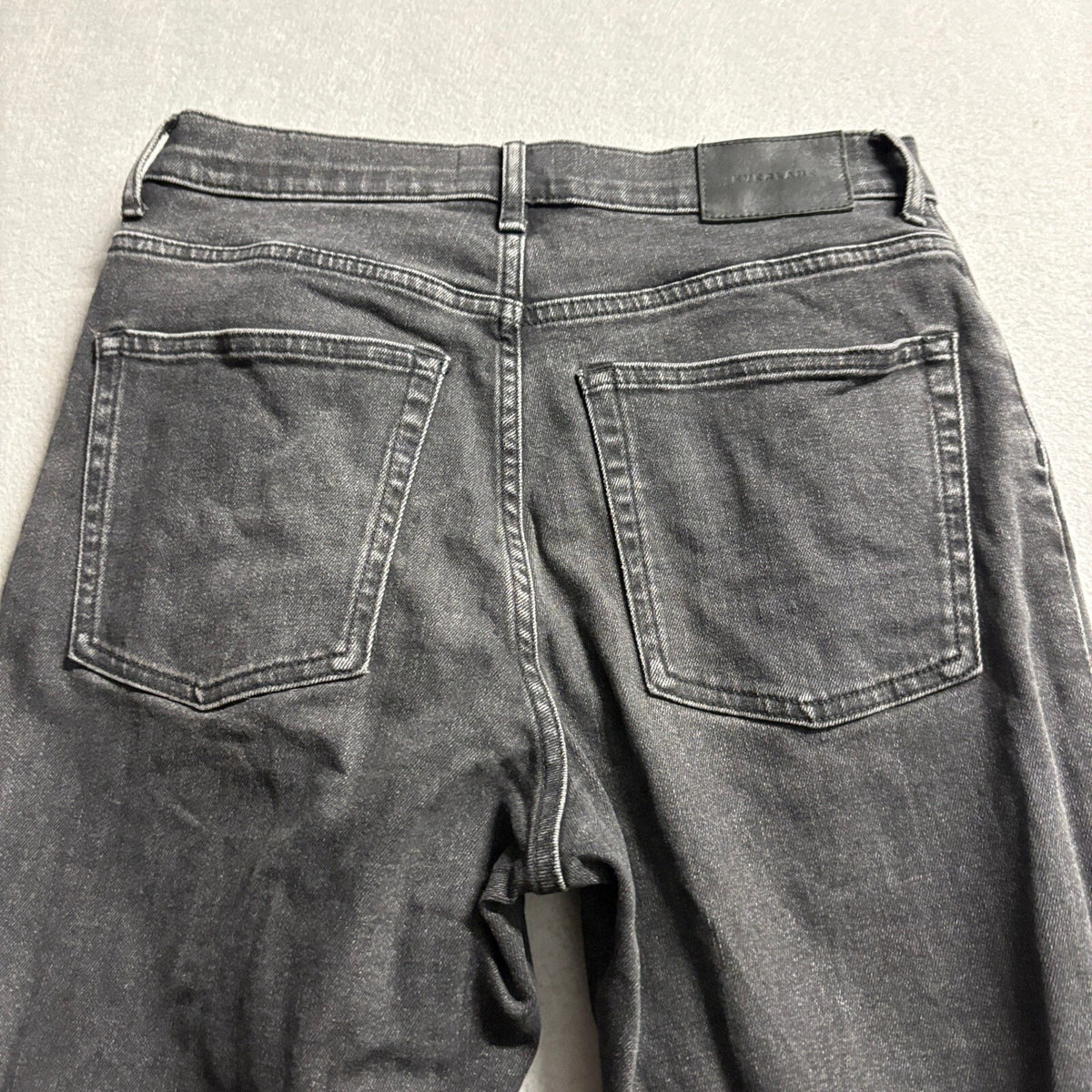 Everlane The Cheeky Jean Womens Straight Leg Washed Black Denim Jeans Size 28